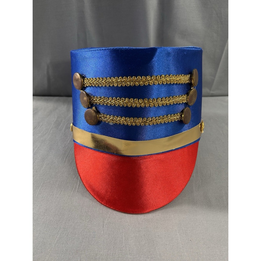Drum Major Soldier Costume Hat One Size Adjustable Chin Strap Halloween Dance